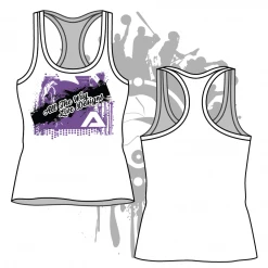 All The Way Live Designs Affliction Women's White Sub Dye Tank Top