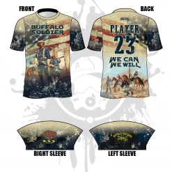 All The Way Live Designs Buffalo Soldiers Full Dye Jersey Men