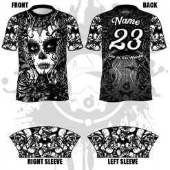 All The Way Live Designs Día De Los Muertos Men's Jersey