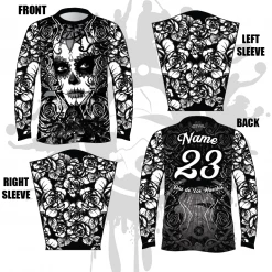 All The Way Live Designs Día De Los Muertos Long Sleeve Jersey
