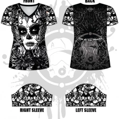 All The Way Live Designs Themes Día De Los Muertos Women's Jersey