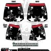 All The Way Live Designs Bloomingdale All Stars 2022 2022 Bloomingdale All Stars Full Dye Black Womens Shorts