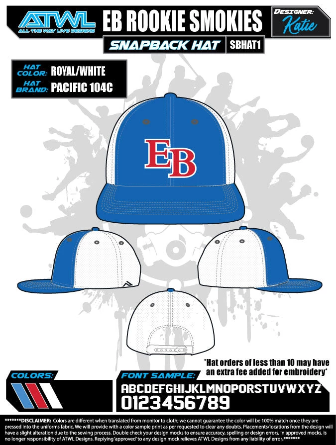 All The Way Live Designs EastBay Spring League 2021 Baseball Hat 28 All The Way Live Designs EastBay Spring League 2021 Baseball Hat