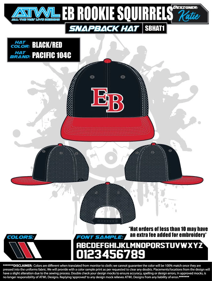 All The Way Live Designs EastBay Spring League 2021 Baseball Hat 30 All The Way Live Designs EastBay Spring League 2021 Baseball Hat
