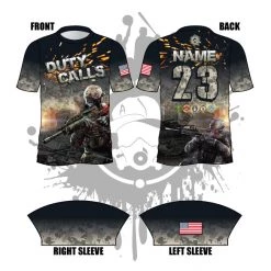 All The Way Live Designs Men Duty Calls Full Dye Jersey
