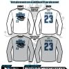 All The Way Live Designs Lady Bandits 10U Men's Long Sleeve Sub Dye Jersey Lady Bandits Grooms 10U
