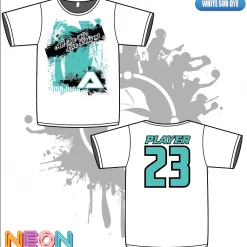 All The Way Live Designs Affliction Mens White Sub Dye Shirt