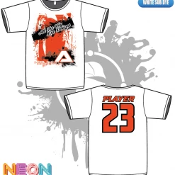 All The Way Live Designs Affliction Mens White Sub Dye Shirt