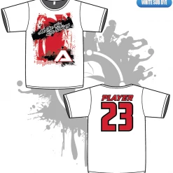 All The Way Live Designs Affliction Mens White Sub Dye Shirt