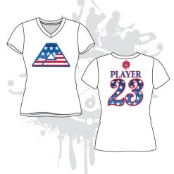 All The Way Live Designs All About America Women's White Sub-Dye Jersey