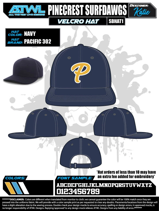 All The Way Live Designs Pinecrest Spring 2021 Team Hats Snapback 18 All The Way Live Designs Pinecrest Spring 2021 Team Hats Snapback