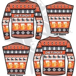 All The Way Live Designs Hardball ATWL Christmas Spirit Sweater-3 Men