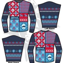 All The Way Live Designs Men Football ATWL Christmas Spirit Sweater-3