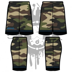 All The Way Live Designs Camo Tron Men's Full Dye Shorts