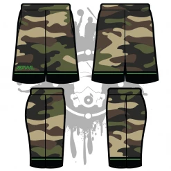 All The Way Live Designs Camo Tron Men's Full Dye Shorts