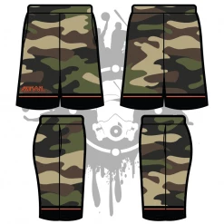 All The Way Live Designs Camo Tron Men's Full Dye Shorts