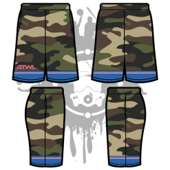 All The Way Live Designs Camo Tron Men's Full Dye Shorts