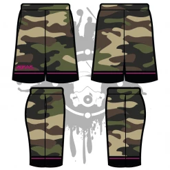 All The Way Live Designs Camo Tron Men's Full Dye Shorts