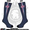 All The Way Live Designs Goergia Sports Academy Georgia Sports Academy Full Dye Socks