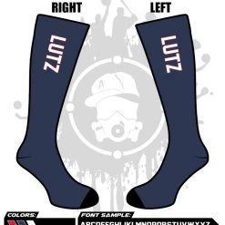 All The Way Live Designs Lutz All Stars Full Dye Socks