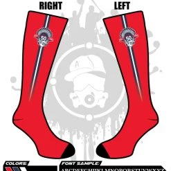 All The Way Live Designs East Bay All Stars Full Dye Socks