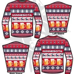All The Way Live Designs Hardball ATWL Christmas Spirit Sweater-3 Men
