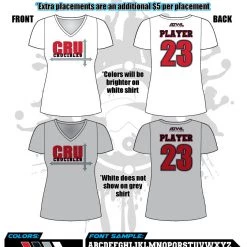 All The Way Live Designs Crucibles Women's Sub Dye V-Neck