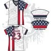 All The Way Live Designs USA Pride We The People Women's Full Dye Jersey