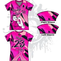 All The Way Live Designs NGU Breast Cancer Awareness Women's Full Dye Jersey