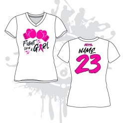 All The Way Live Designs Fight Like A Girl Women's Sub Dye Jersey Themes