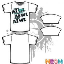 All The Way Live Designs Repeat Design Mens White Sub Dye Jersey