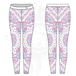 All The Way Live Designs Bandana Womens Leggings: Gradient (7 Colors Available)