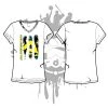 All The Way Live Designs Grunge Arrow Women's White Sub Dye Jersey