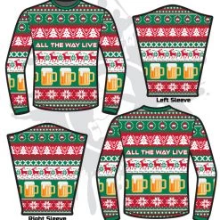 All The Way Live Designs Men 2018 Holiday Ugly Sweaters