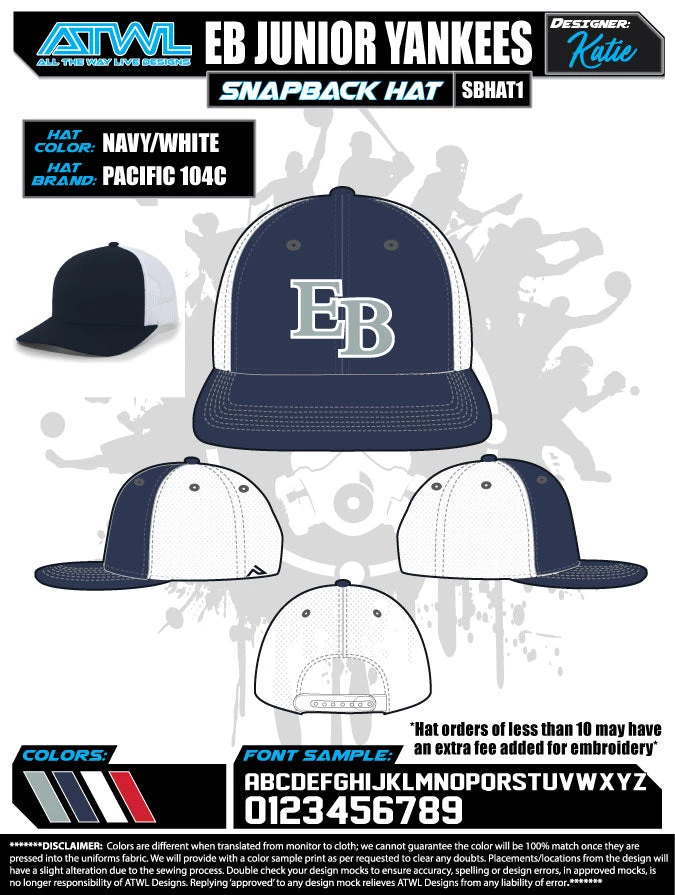 All The Way Live Designs EastBay Spring League 2021 Baseball Hat 35 All The Way Live Designs EastBay Spring League 2021 Baseball Hat