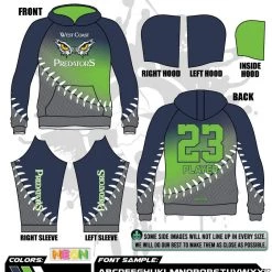 All The Way Live Designs West Coast Predators Wc Predators Fade Full Dye Hoodie