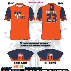 All The Way Live Designs Team Tampa Orange Coaches Men's Full Dye Jersey