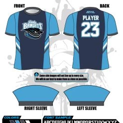 All The Way Live Designs Lady Bandits Nordberg 10U Men's Jersey