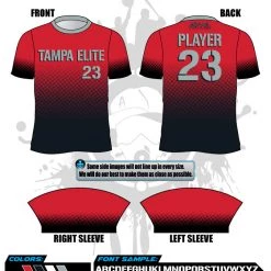 All The Way Live Designs Hit Squad Red Full Dye Men's Jersey