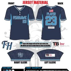 All The Way Live Designs Fishhawk Advanced Baseball 2021 2-Button Men's Jersey
