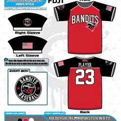All The Way Live Designs Bandits 13U Jerseys