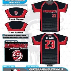 All The Way Live Designs Bloomingdale Advanced Baseball Jersey Bloomingdale Fall Season