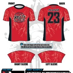 All The Way Live Designs Bloomingdale Boltz Mens Full Dye Jersey