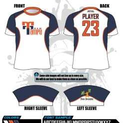 All The Way Live Designs Team Tampa White Men's Full Dye Jersey