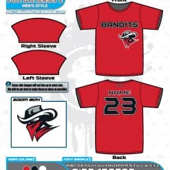 All The Way Live Designs Bandits 10U Full Dye Jersey