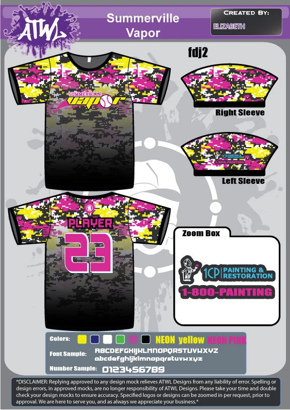 All The Way Live Designs SUMMERVILLE VAPOR FULL-DYE JERSEYS 4 All The Way Live Designs SUMMERVILLE VAPOR FULL-DYE JERSEYS
