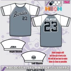 All The Way Live Designs Bandits 12U Full Dye Jersey (Fall 2018)