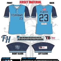 All The Way Live Designs Fishhawk Advanced Baseball 2021 2-Button Men's Jersey