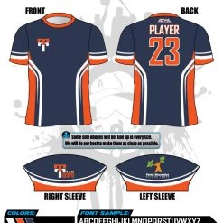 All The Way Live Designs Team Tampa Navy Men's Full Dye Jersey