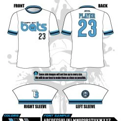 All The Way Live Designs Tampa Bay Bats Retro Full Dye Jersey